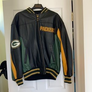 Men’s Leather Jacket Green Bay Packers